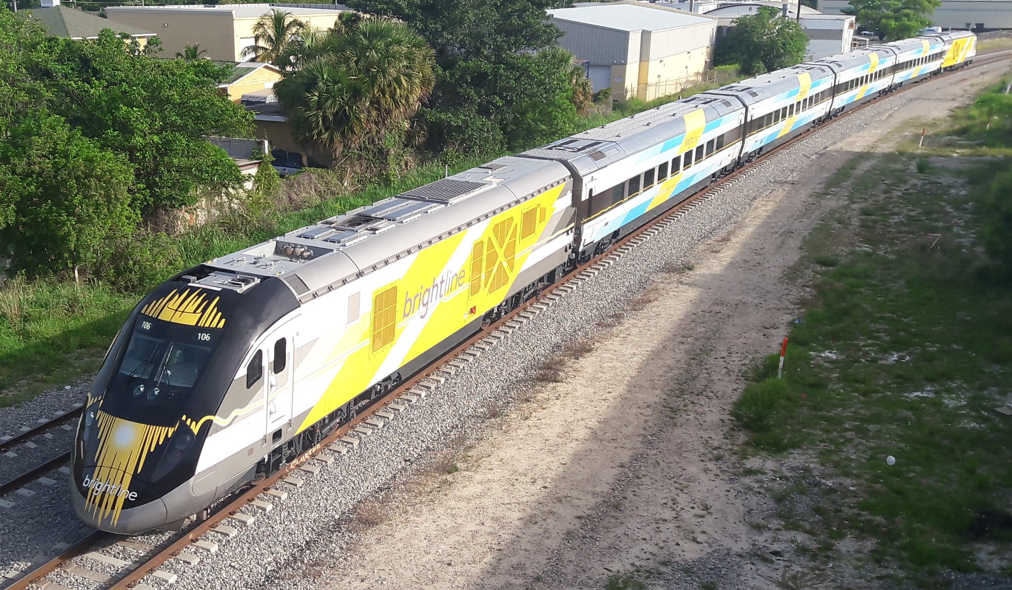Brightline train in Florida